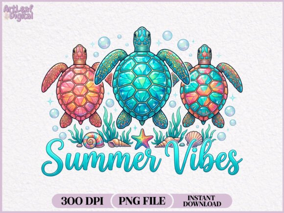 Download Summer Vibes Sea Turtle PNG - Summer vibes Collection