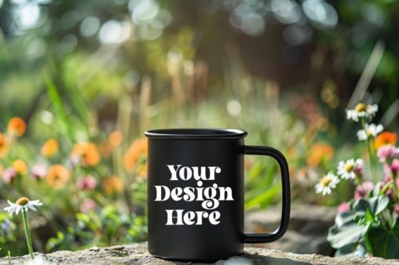 Download Coffee Mug Mockup Placed on a Garden - Mug Collection
