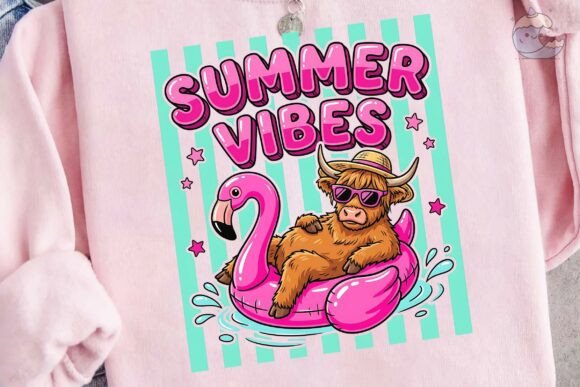 Download Highland Cow Summer Vibes PNG Clipart - Highland cow summer Collection