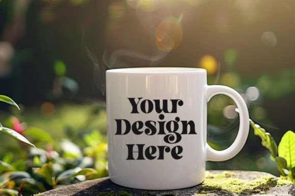 Download Coffee Mug Mockup Placed on a Garden - Mug Collection