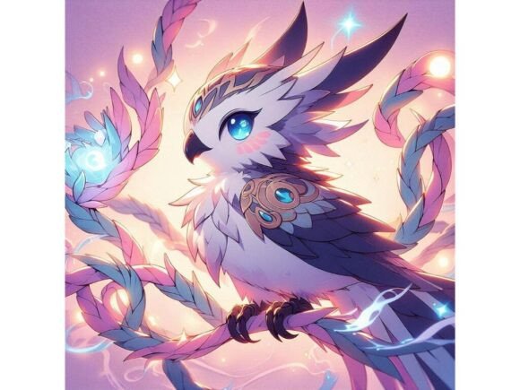 Download Anime-style Bird with Expressive Feature - Premium Resources