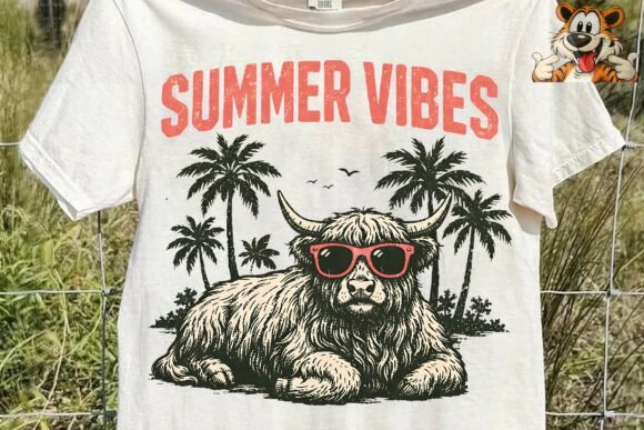 Download Highland Cow Summer Vibes PNG Clipart - Highland cow summer Collection