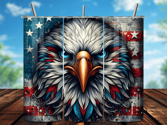 Download Grunge American Flag Eagle Tumbler Wrap - American flag eagle tumbler Collection