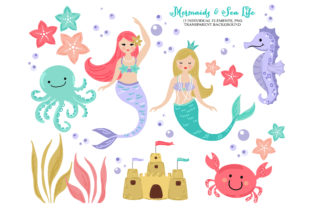 Download Mermaid Sea Beach Life Clip Art - Beach life Collection