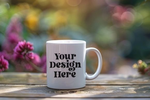 Download Coffee Mug Mockup Placed on a Garden - Mug Collection